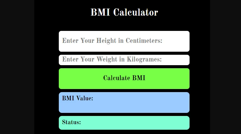 BMI Calculator